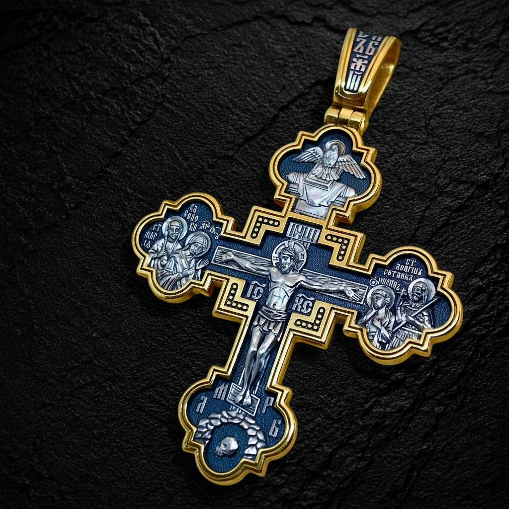 The Crucifixion of Christ. Orthodox Cross