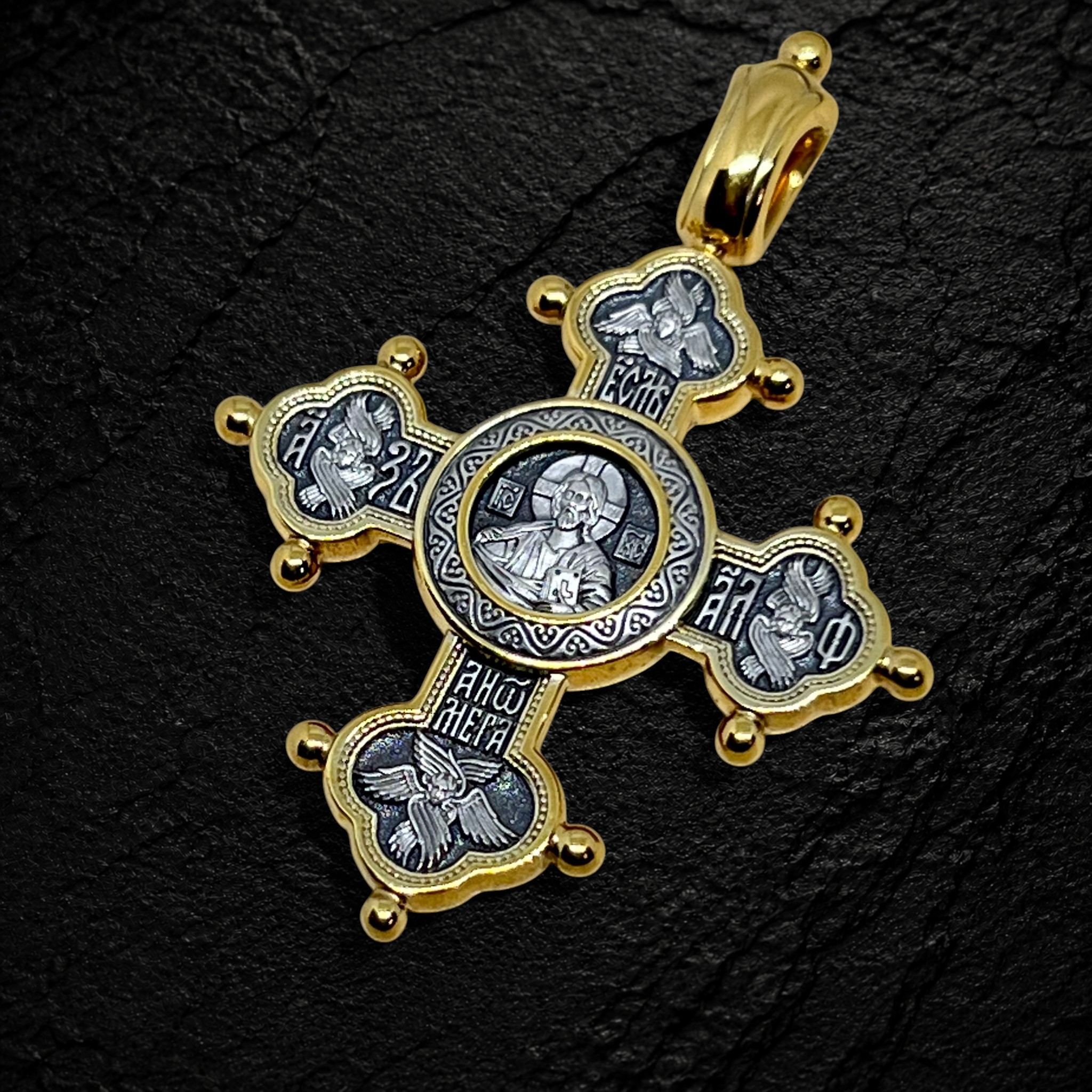Christ Pantocrator. The Praise of the Mother of God. Orthodox Cross
